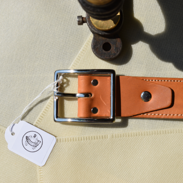 Ceinture en cuir naturelle Made in France de qualité, fait avec du cuir de vachette